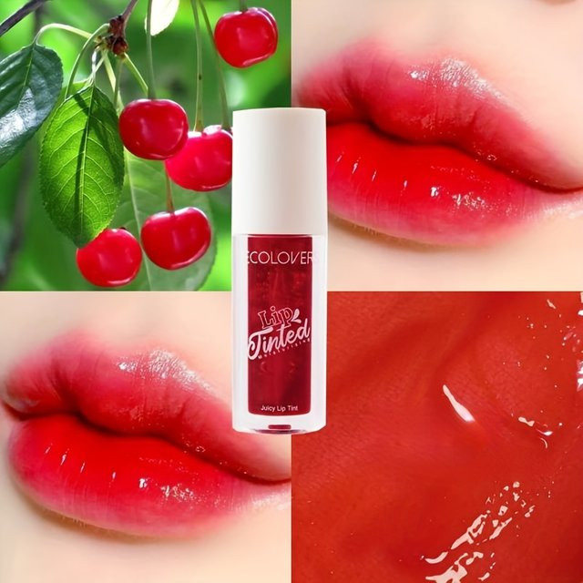 Fruchtsaft-Lippentinte, Flüssiger Lippenstift und Rouge 2-in-1, Glänzend - Bild 1