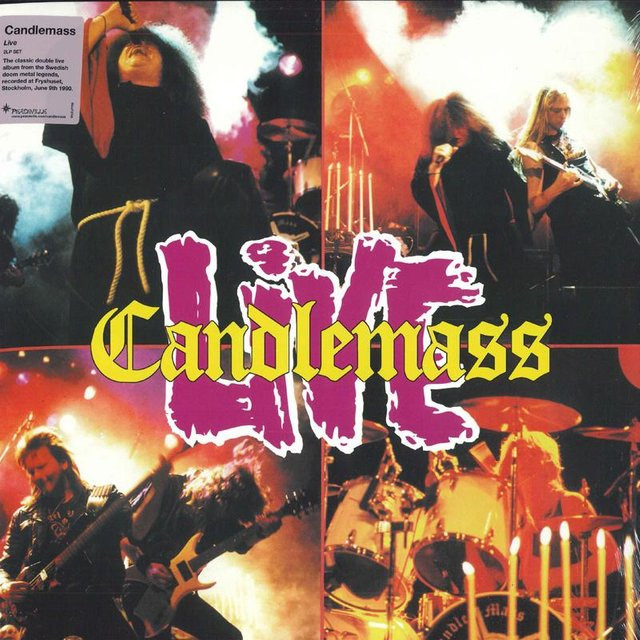 Candlemass Live LP Schallplatte auf gelbem Vinyl von Peaceville (2019) - Bild 1