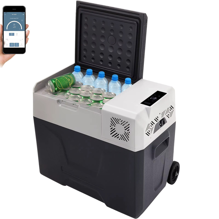 VEVOR Auto-Kühlschrank Kompressor-Kühlbox mit einstellbarem Temperaturbereich von -4°C bis -50°F für 12V/24V DC und 100-240V AC, ideal für den Außenbereich - Bild 3