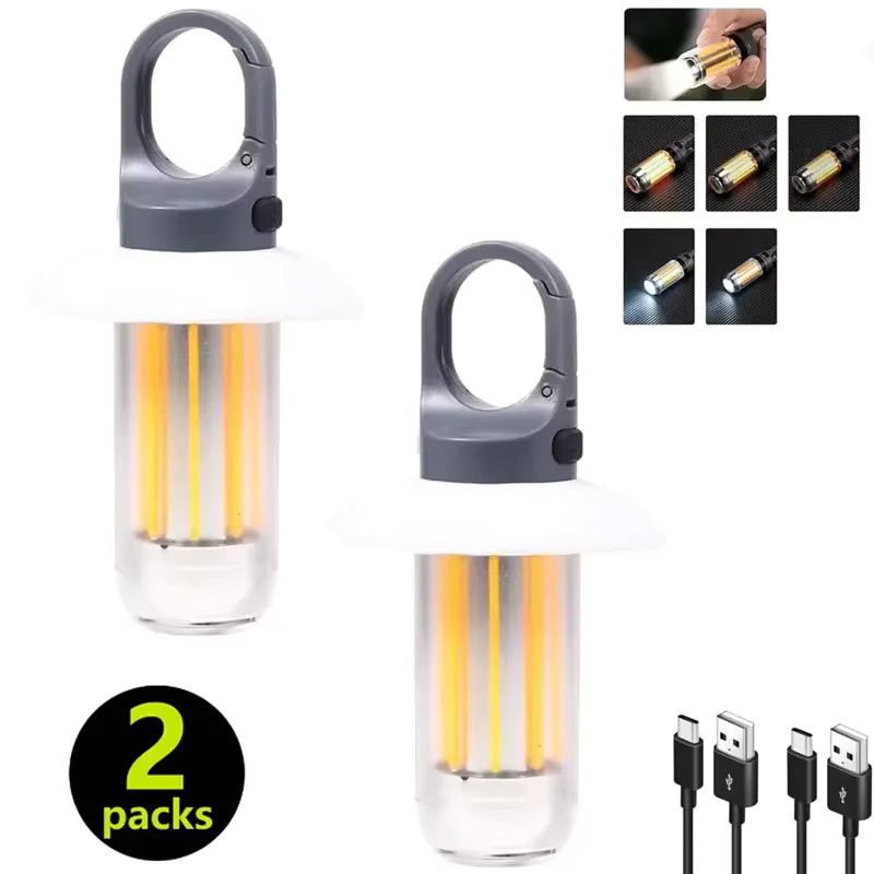 Heinast LED-Camping-Laterne mit 8 Lichtfilamenten, wiederaufladbar und tragbar, 5 Modi, hängende Zeltlampe und Outdoor-Arbeitslicht - Bild 7