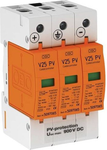 OBO Bettermann Überspannungsableiter V25-B+C 3-PH900 in Weiß - Bild 1