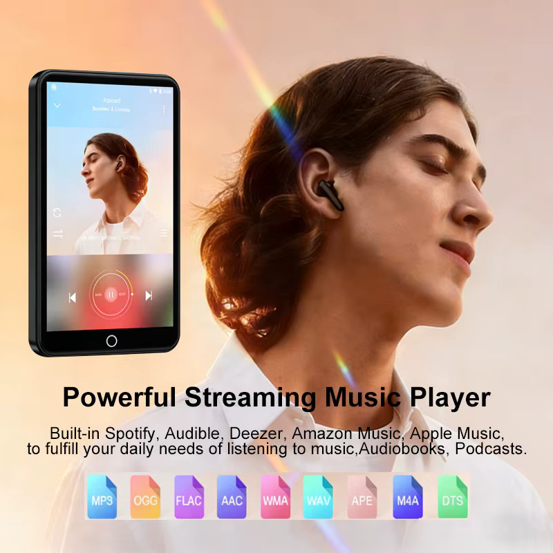Famue BF61 Android 10 MP3-Player mit 32GB Speicher, 4-Zoll-Bildschirm, WLAN und Bluetooth in Schwarz - Bild 4
