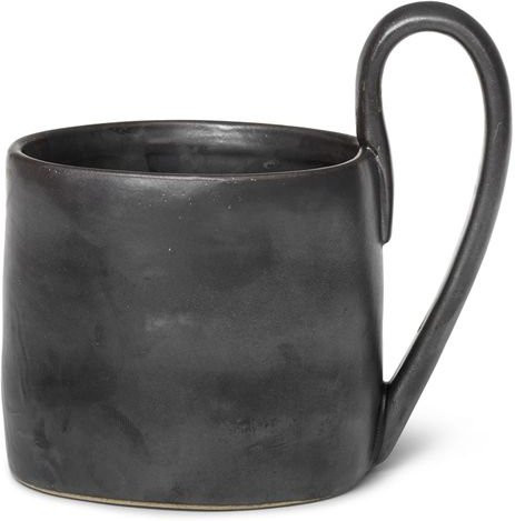 Ferm Living Flow Tasse aus Keramik in Schwarz, 360 ml - Bild 1