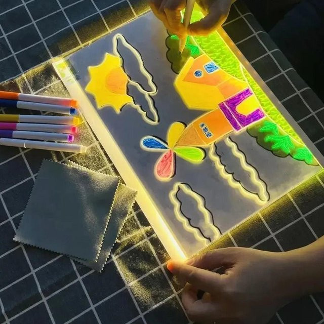 LED-Zeichenbrett, Malbrett für Kleinkinder - Bild 1