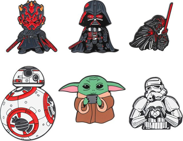 Star Wars Emaille-Pins-Set, 6-teilig, Unisex - Bild 1