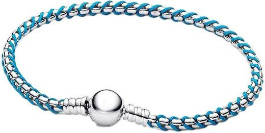 Armband S925 Sterlingsilber, Lila, Blau, Schwarz, Damen, 18cm - Bild 1