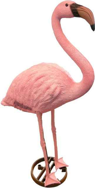 Ubbink Flamingo Teichfigur aus Kunststoff mit Erdspieß, Höhe: 90 cm - Bild 1