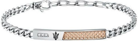 Maserati Jewels Armband, Edelstahl, Silber, Zirkonia, Herren - Bild 1