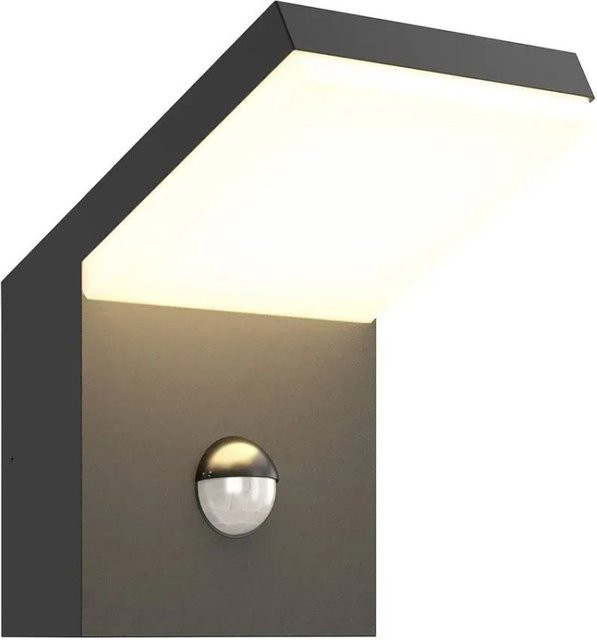 Arcchio LED Außenwandleuchte Yolena in Schwarz aus Aluminium mit Bewegungsmelder und IP54 Schutz - Bild 1