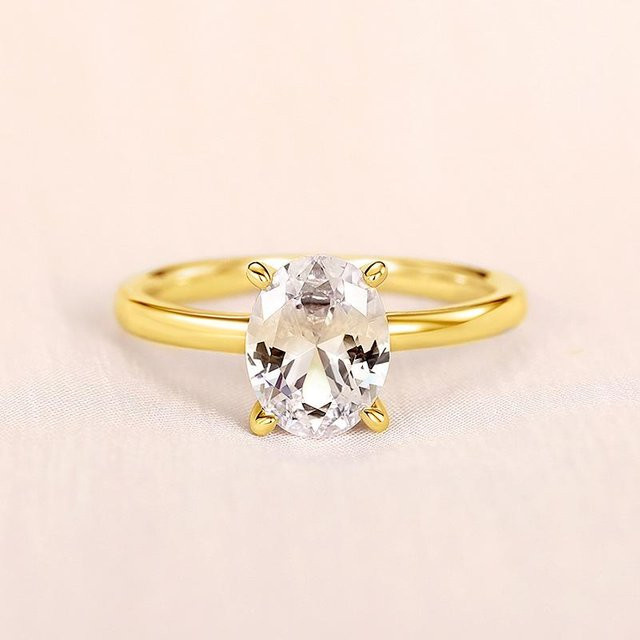 YIRAN Jewelry Ring, Kupfer, Zirkonia, Gold, Damen - Bild 1