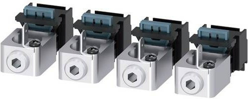 Siemens Rundleiteranschlussklemme 3VA9134-0JG11 in Silber - Bild 1