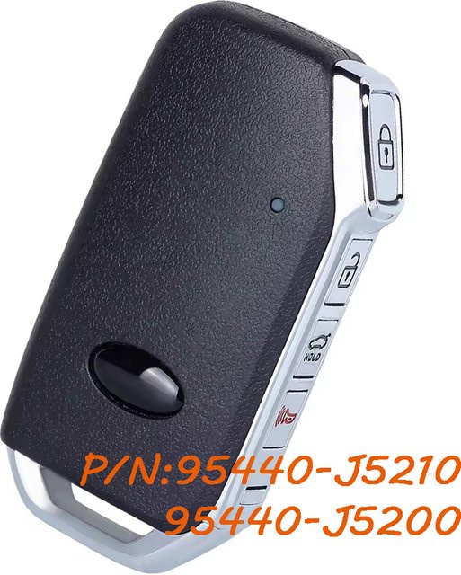 Keyecu Fernschlüsselanhänger für Kia Soul und Stinger, Farbe: Schwarz, 433 MHz, Modell 95440-J5210 95440-J5200 - Bild 1