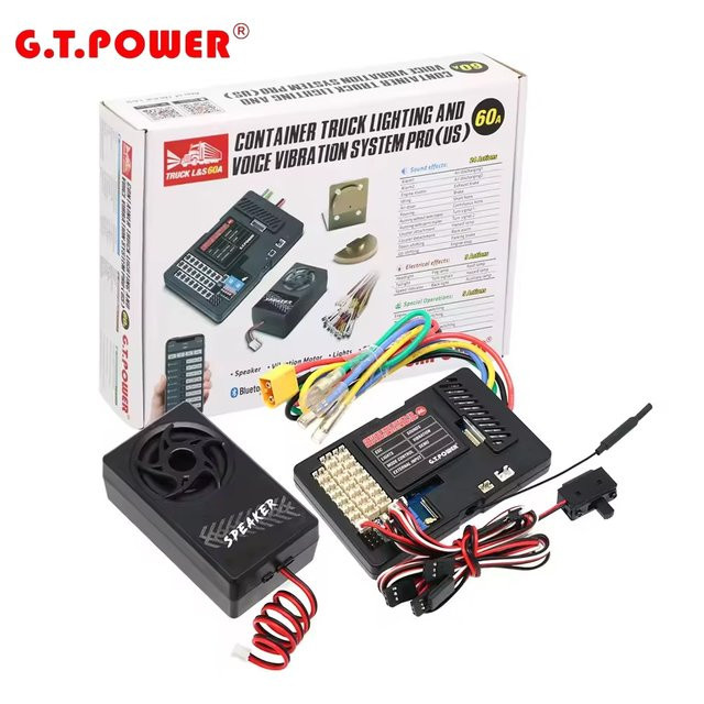 G.T.Power Container Truck, RC-Truck, mit Beleuchtungs- und Sprachvibrationssystem Pro, Telefon APP-Steuerung - Bild 1