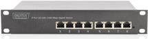 DIGITUS Professional DN-80114 Unmanaged Switch mit 8 x 10/100/1000 Mbit/s Ports, Schwarz, Wandmontage - Bild 1