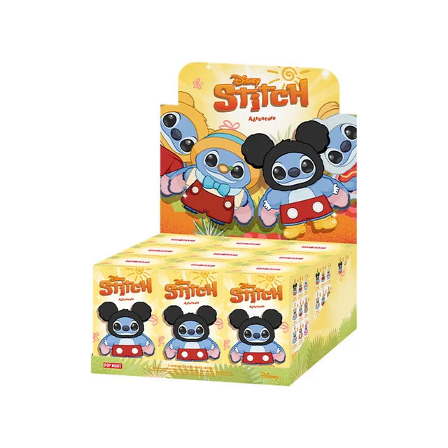 Pop Mart Disney Stitch Abenteuer-Serie, Blindbox, Vinyl-Plüsch-Anhänger - Bild 1