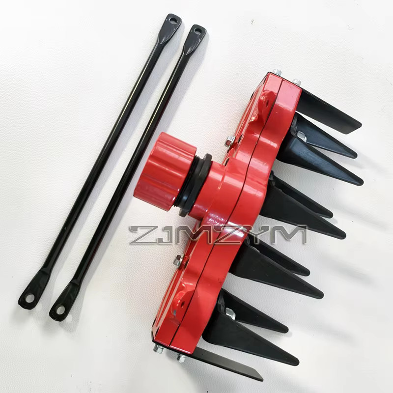 ZJMZYM Gras Trimmer mit Stahl Draht und Unkraut Rad in Rot - Bild 2