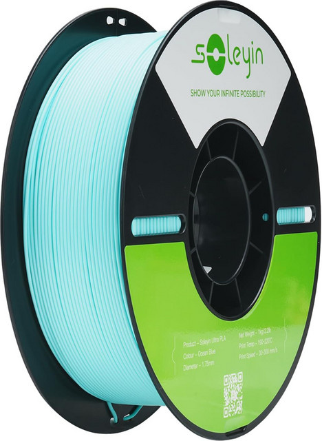 Creality Soleyin Ultra PLA-Filament Multicolor Schwarz, 1 kg, 1,75 mm für FDM-3D-Drucker - Bild 1