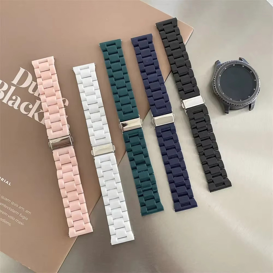 Uhrenarmband Harzband, Weiß, Kunststoff, Unisex - Bild 1