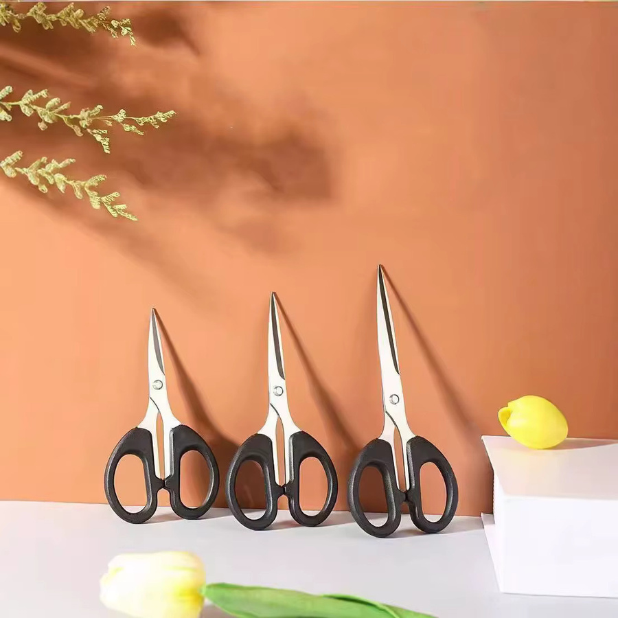 Dobeli Schulschere aus Edelstahl in Silber oder Schwarz, 3 Größen, ideal zum Papierschneiden für Schule und Büro - Bild 2
