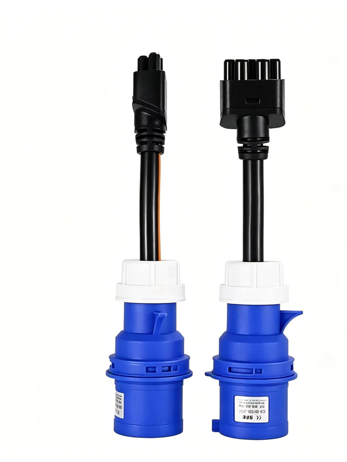 Tesla CEE 3-Pin Ladeadapter Blau für Gen 2 EV-Ladegerät Model S 3 X Y 16A/32A Industrie-Stecker-Konverter - Bild 2