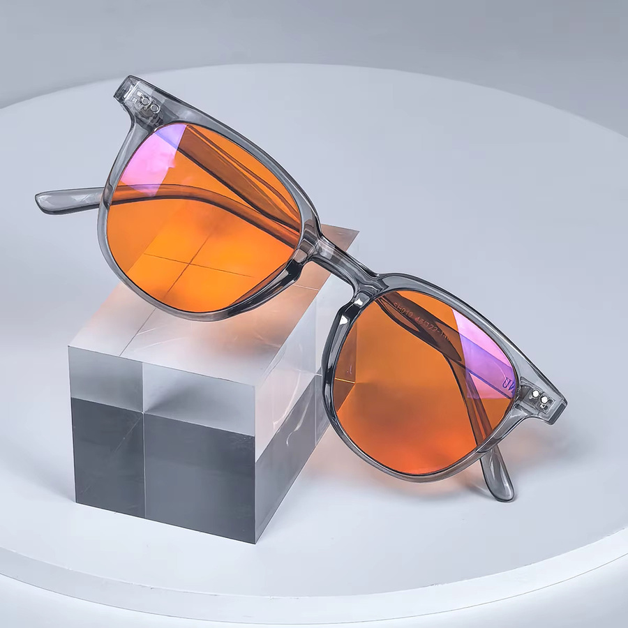 SHINU Korrektionsbrille, Vollrand, Kunststoff, orange, Damen - Bild 3