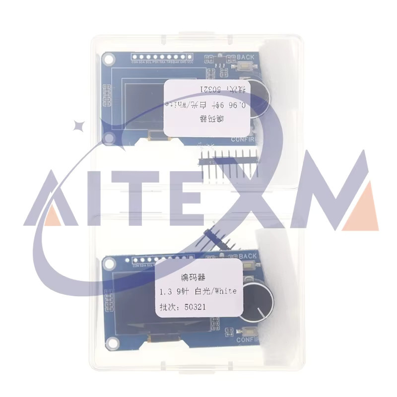 YANXD OLED-Display mit EC11-Drehgebermodul in Weiß und Blau, 0,96 Zoll und 1,3 Zoll, IIC-Schnittstelle, 3,3 V/5 V - Bild 2