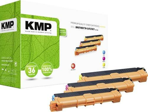 KMP Tonerkassette Cyan kompatibel mit Brother TN-247C, TN-247M und TN-247Y - Bild 1