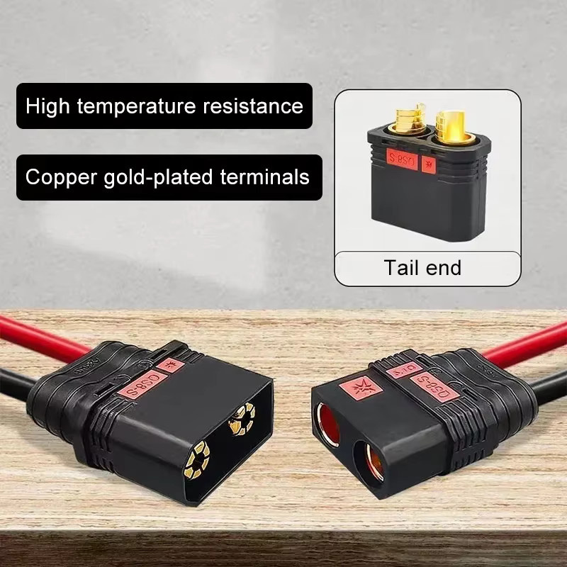 DIVEDEER Anti-Funken Ladeadapter für elektrische Motorräder und Gabelstapler QS8 QS9 QS10 in Schwarz - Bild 2