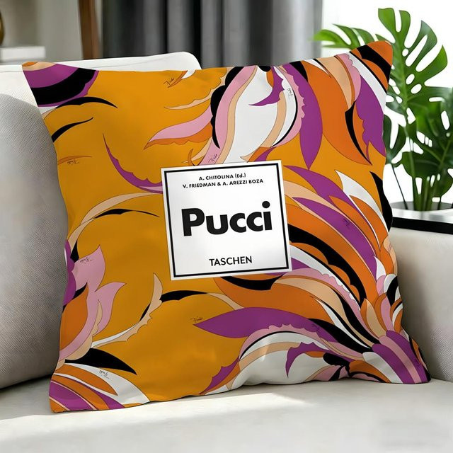 EMILIO PUCCI Kissenbezug Set mit 4 Stück, dekorative Kissenbezüge in Multicolour, Grafik-Design - Bild 1