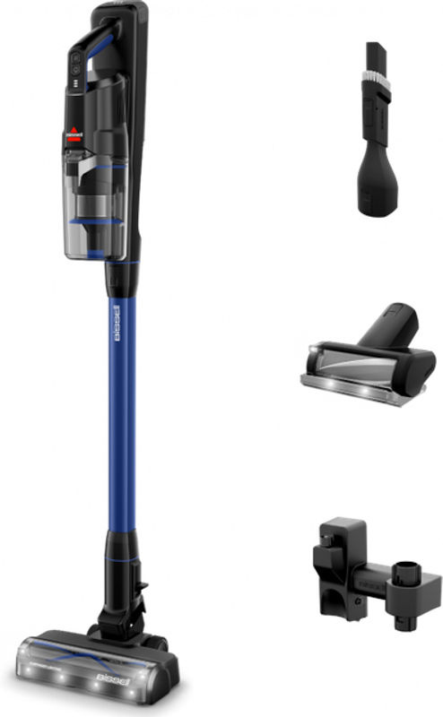 Bissell PowerClean FurGuard PRO Akku-Stielstaubsauger blau/schwarz mit HEPA-Filter, Anti-Tangle-Roller und LED-Scheinwerfer - Bild 2