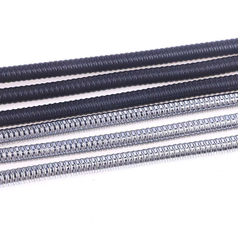 JINHF Mikrofon Positionierungsschlauch M4 Flexibler Schlangenschlauch mit zwei Außenzähnen in Schwarz oder Silber - Bild 2