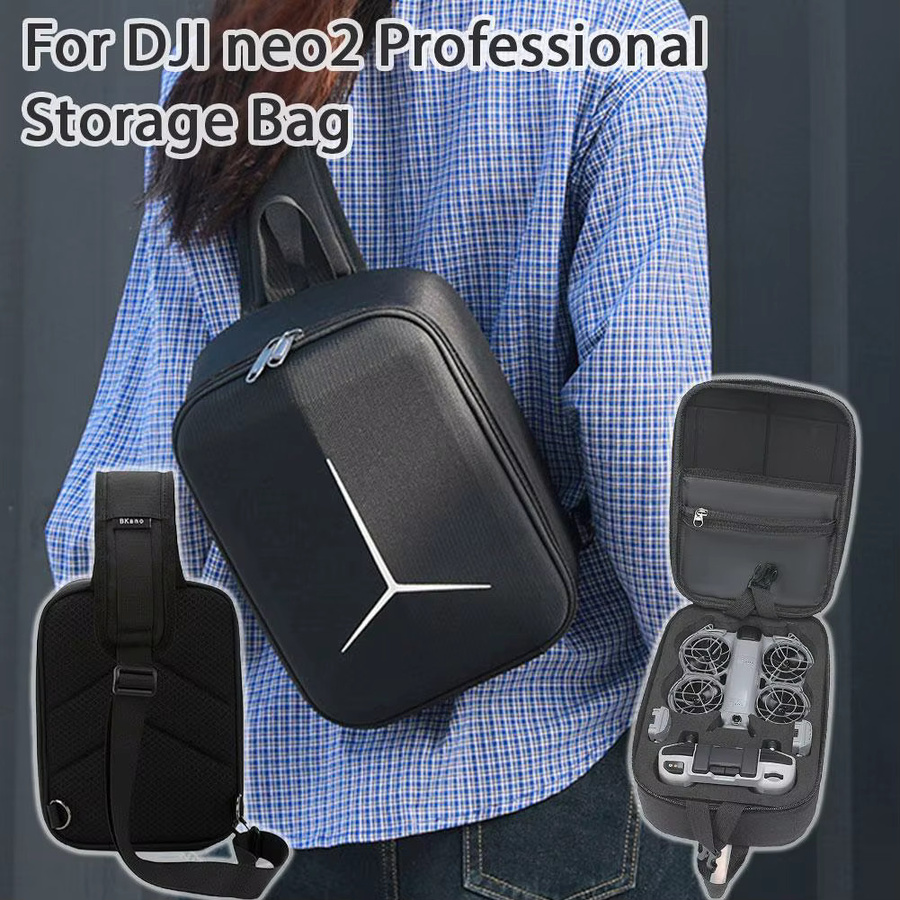 Wasserdichte DJI NEO 2 Reisetasche und EVA Schutzhülle für Drohne und Goggles N3 in Schwarz - Bild 2