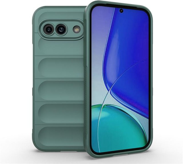 Stoßfeste Silikon Liquid Cover Handyhülle für Google Pixel 9A in Grün - Bild 1