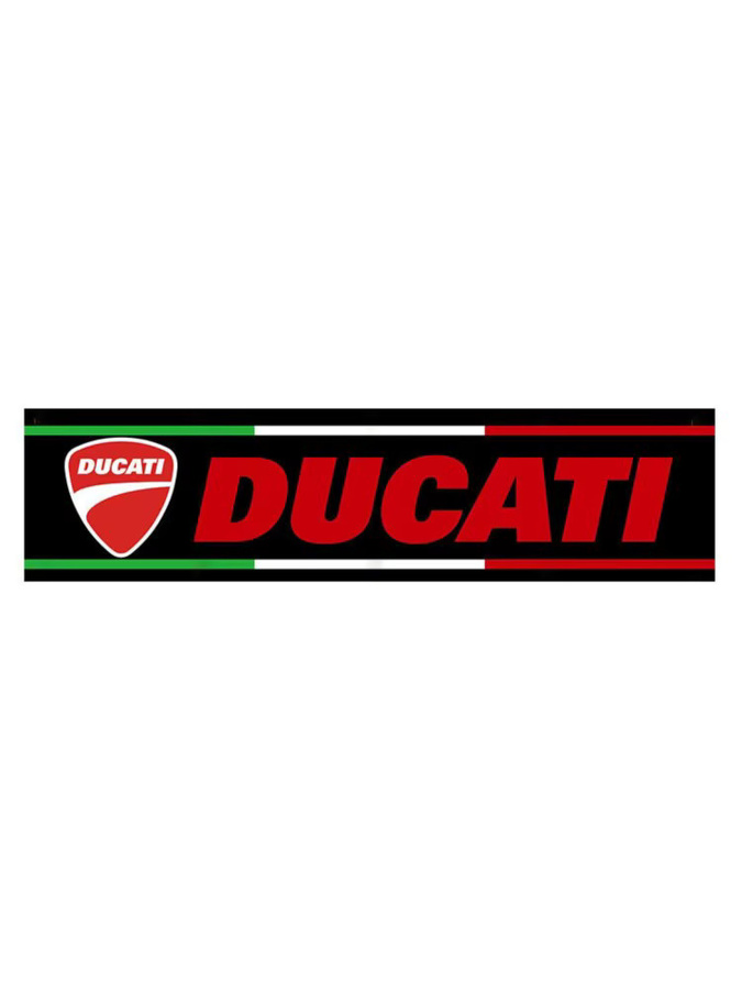 Ducati Banner-Flagge mit Logo als Wandteppich für Garage oder Outdoor-Dekoration, Rot, B x H: 60 x 240 cm - Bild 2