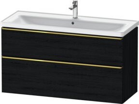 Duravit Waschtischunterschrank D-Neo in Schwarz Matt, Wandmontage, B/T/H: 118,4 x 45,2 x 62,5 cm - Bild 1