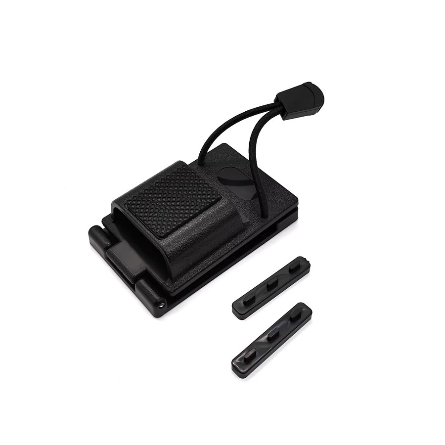 ORISH Universal Gürtelclip für Walkie Talkies, ergonomischer Halter aus Kunststoff, Schwarz - Bild 2