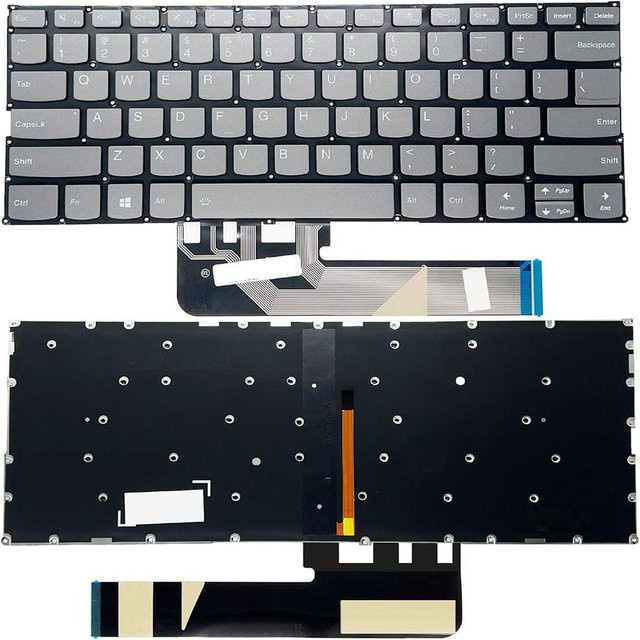 Lenovo Tastatur mit Hintergrundbeleuchtung in Schwarz für Yoga 730-13IKB 730-13IWL 730-15IKB 730-15IWL - Bild 1