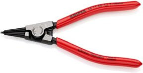 Knipex Sicherungsringzange A0 für Außenringe auf Wellen, Schwarz/Rot, Kunststoffbeschichtet - Bild 1