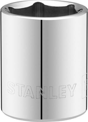 Stanley 3/8 Zoll 6-Kant Stecknuss 18 mm in Silber - Bild 1