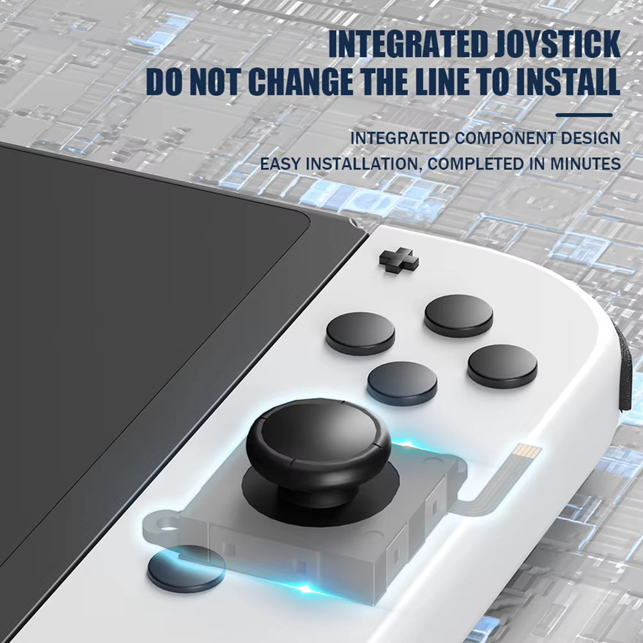 2 Stück Hall-Effekt Elektromagnetische Joystick Ersatz für Nintendo Switch, Lite und OLED Joycon, Schwarz, Anti-Drift Analog Stick - Bild 3