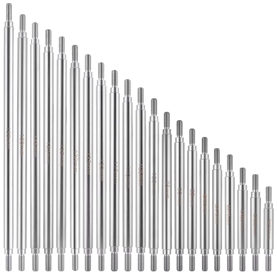 AXSPEED Verbindungsstange, 2-teiliges Set, Edelstahl, 50–155 mm, 6,0 mm M4 - Bild 2
