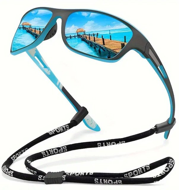 Hindfield Sportsonnenbrille, Vollrand, Unisex, Kunststoff - Bild 1