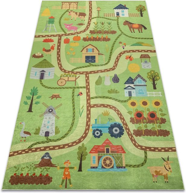 RugsX Teppich Bambino VG20944 Kinderteppich mit Motiv in Pastellgrün, B/T: 80 x 150 cm - Bild 1