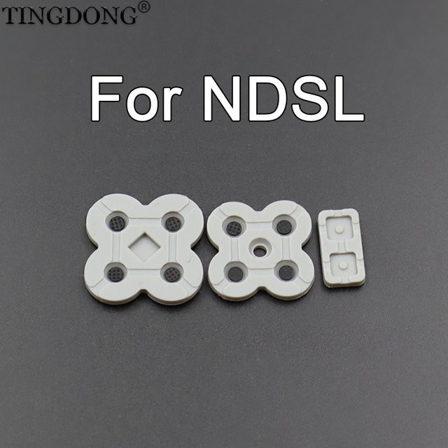 NDSL DSL Ersatzteil Set aus leitfähigem Silikon-Gummi für Tastenpads im Retro-Design - Bild 1