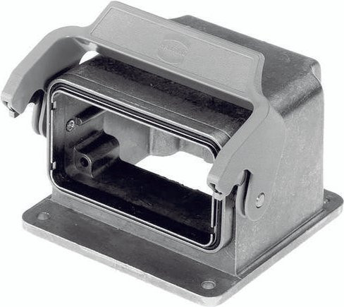 HARTING Motoranschlussgehäuse aus Aluminium in Schwarz, Artikelnummer 09 30 010 0902 - Bild 1