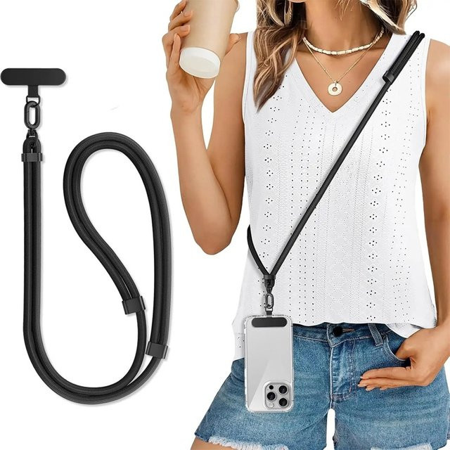 WSSHE Lanyard für Mobiltelefone, bunt, verstellbar, Unisex - Bild 1