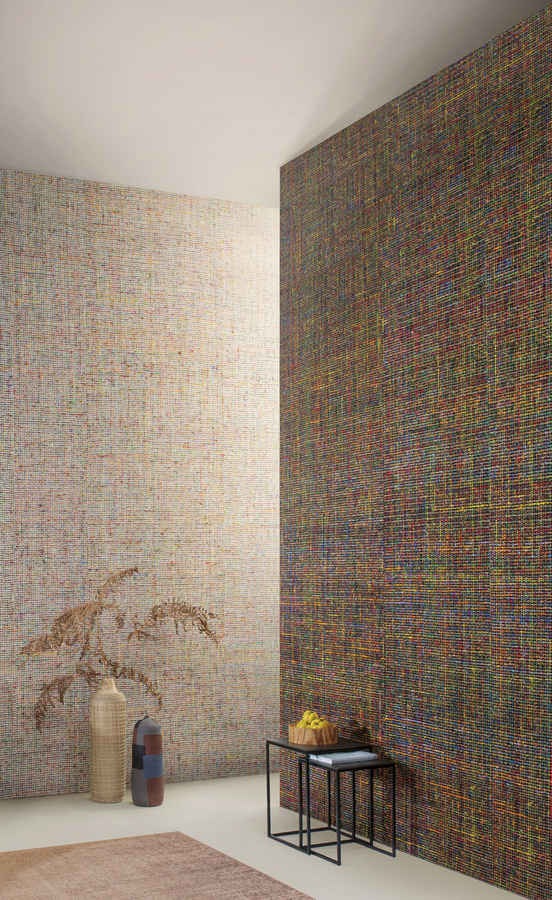 Omexco Tapete Mademoiselle Tweed AT32 in Multicolour mit Textiloptik und abstraktem Design - Bild 2