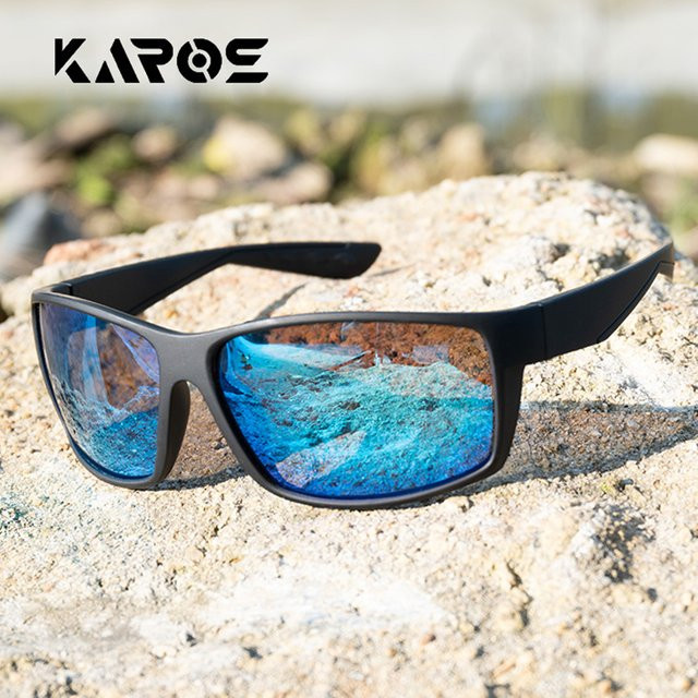 Karos Sportsonnenbrille, Vollrand, rectangular, black, Unisex, Kunststoff - Bild 1