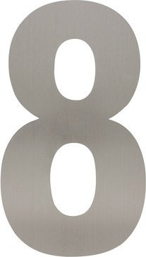 Intersteel Hausnummer 8 XL aus Edelstahl in Silberfarben - Bild 1