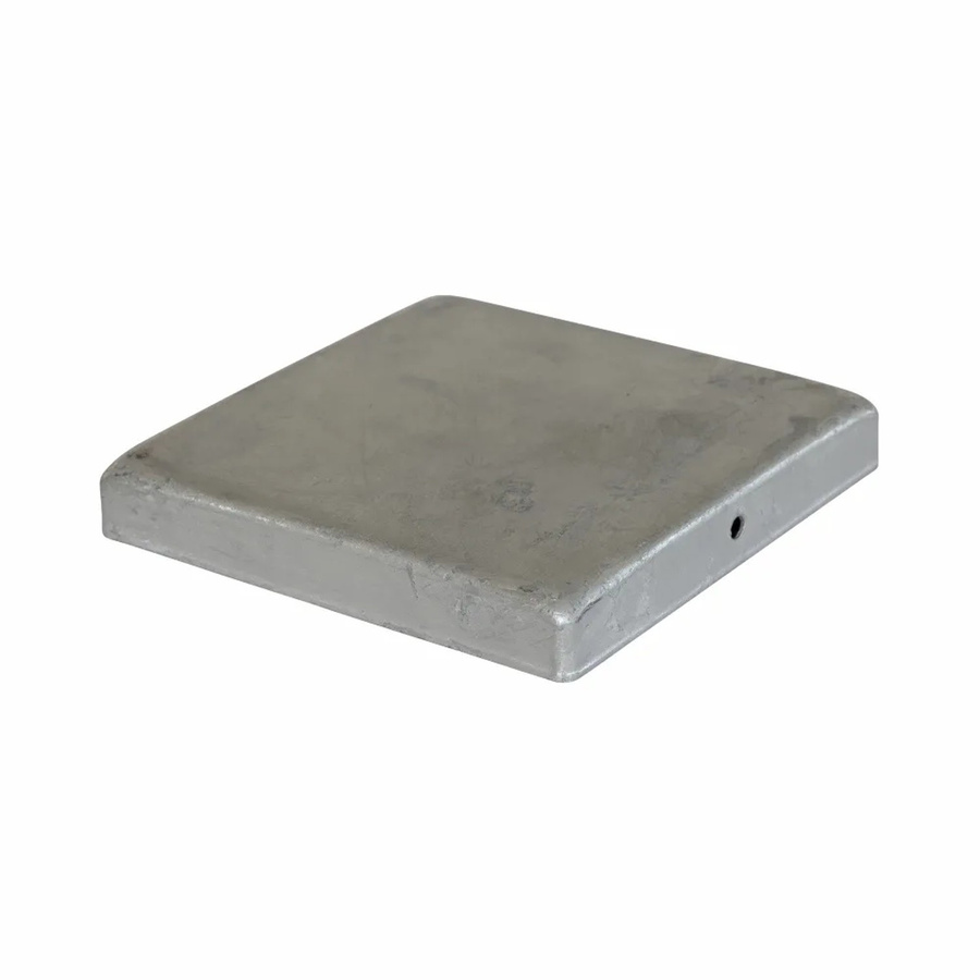 Pfostenkappe Classic Plus quadratisch in Silber, verzinkt, B/B: 9,1 x 9,1 cm - Bild 2